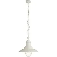 Polperro Ceiling Pendant Light - Cream, Glass