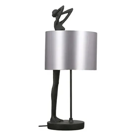 Polyp Lady Table Lamp - Silver, Cloth image