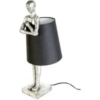 Polyp Man Table Lamp - Silver, Cloth