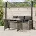 Ponce 3-Seater Outdoor Dining Set - Dark Grey, Rattan