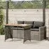 Ponce 3-Seater Outdoor Dining Set - Dark Grey, Wood