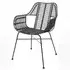 Ponoka Stacking Armchair - Black, Rattan