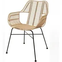 Ponoka Stacking Armchair - Natural, Rattan
