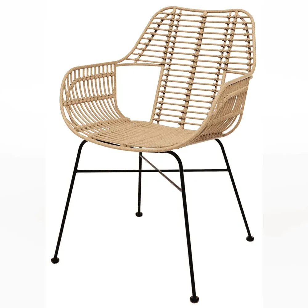 Ponoka Stacking Armchair - Natural, Rattan