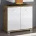 Ponoka Under Sink Cabinet with 2 Doors - White, Artisan Oak