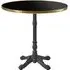 Pontiac 70cm Bistro Table with Gold Rim - Dark Marble, Wood