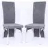 Pooler Dining Chairs - Grey, Velvet