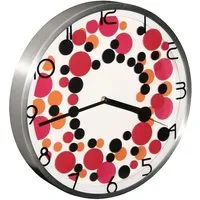 Pop Art Wall Clock - White