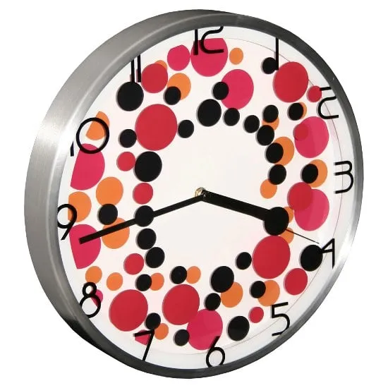 Pop Art Wall Clock - White image
