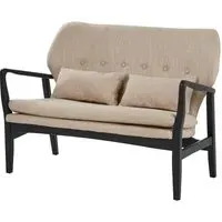 Porrima 2-Seater Sofa - Beige, Birchwood