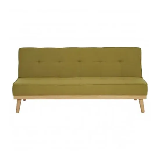 Porrima 3-Seater Sofa Bed - Green, Polyester image