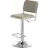 Porrima Bar Stool - Grey, Faux Leather