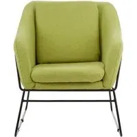 Porrima Chair with Stainless Steel Legs - Green