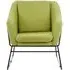 Porrima Chair with Stainless Steel Legs - Green