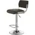 Porrima Channel Design Bar Stool - Grey, Faux Leather