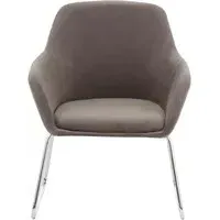 Porrima Fabric Chair - Grey, Velvet