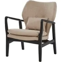 Porrima Lounge Chair - Beige, Birchwood