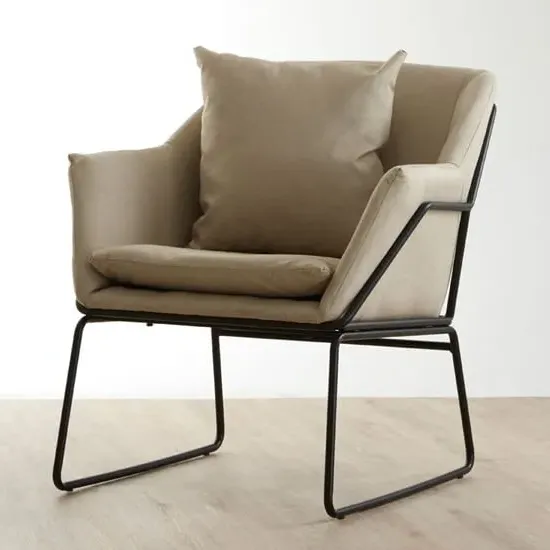 Porrima Upholstered Armchair - Mink, Fabric