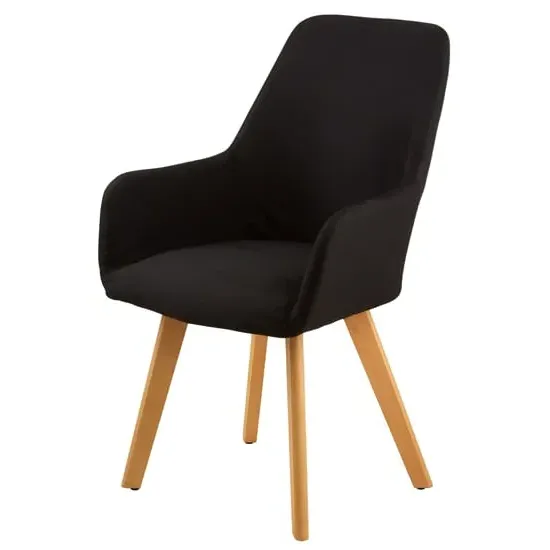 Porrima Upholstered Leisure Chair - Black, Fabric