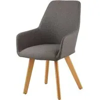 Porrima Upholstered Leisure Chair - Grey, Fabric