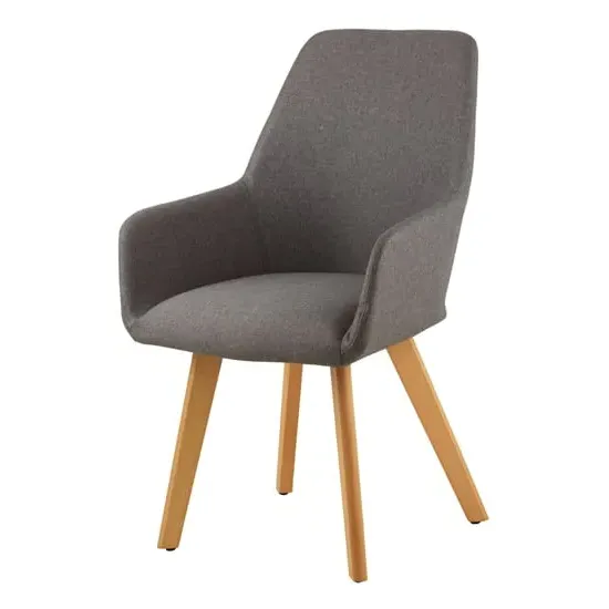 Porrima Upholstered Leisure Chair - Grey, Fabric image