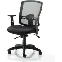 Portland II Office Chair with Lumbar Support - Black, Mesh