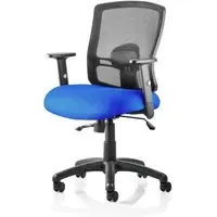 Portland II Office Chair with Lumbar Support - Blue, Mesh