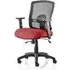 Portland II Office Chair with Lumbar Support - Red, Mesh