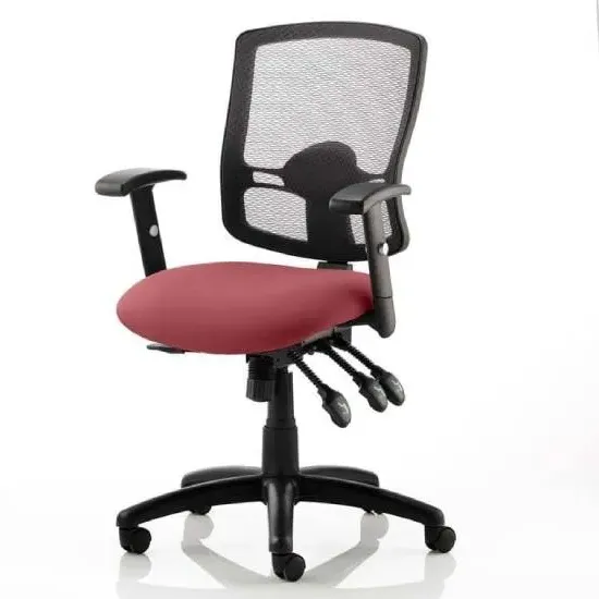 Portland III Office Chair with Lumbar Support - Ginseng Chilli