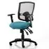 Portland III Office Chair with Lumbar Support - Teal, Mesh
