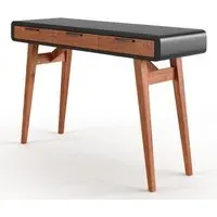 Portland Laptop Desk with 3 Drawers - Black, Oak