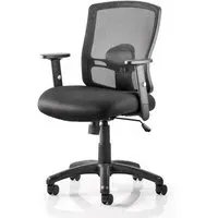 Portland Task Office Chair with Adjustable Arms - Black