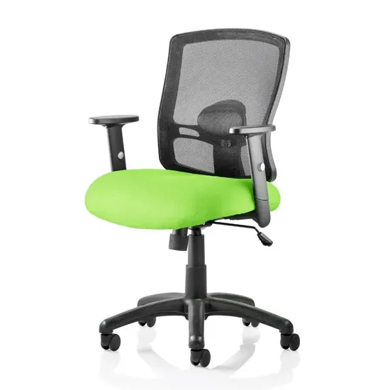 Portland Task Office Chair with Adjustable Arms - Black