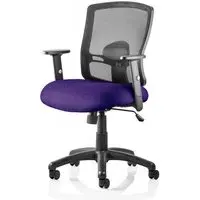 Portland Task Office Chair with Adjustable Arms - Purple