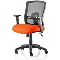 Portland Task Office Chair with Adjustable Arms - Red