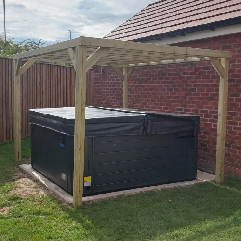 Portrush Small Garden Pergola - Natural, FSC Certified Wood product