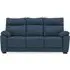 Posit 3-Seater Sofa - Blue, Leather