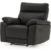 Posit Reclining 1-Seater Sofa - Black, Leather