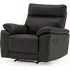 Posit Reclining 1-Seater Sofa - Black, Leather