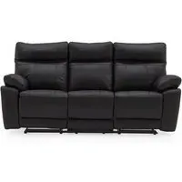 Posit Reclining 3-Seater Sofa - Black, Leather