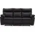 Posit Reclining 3-Seater Sofa - Black, Leather