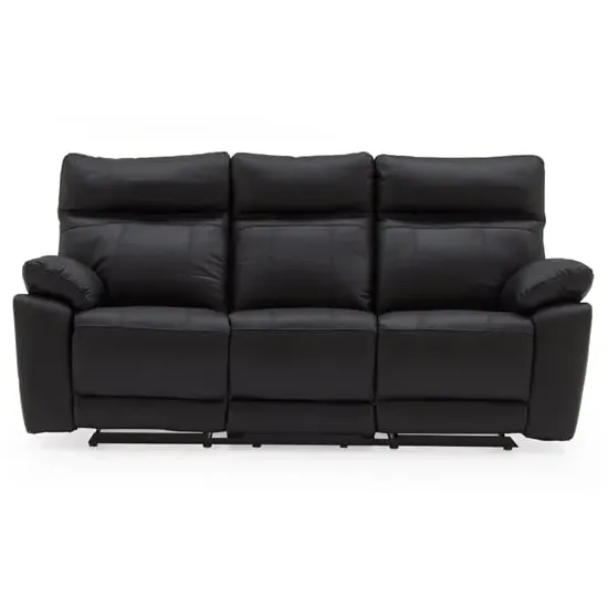 Posit Reclining 3-Seater Sofa - Black, Leather