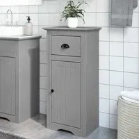 Potsdam Bathroom Cabinet with 1 Door 1 Drawer - Grey