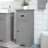 Potsdam Bathroom Cabinet with 1 Door 1 Drawer - Grey
