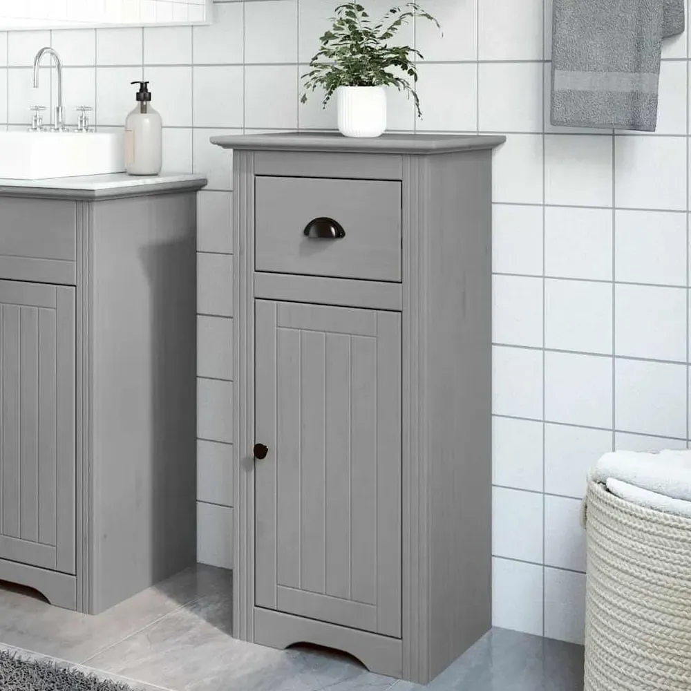 Potsdam Bathroom Cabinet with 1 Door 1 Drawer - Grey image