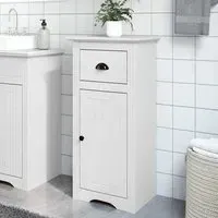 Potsdam Bathroom Cabinet with 1 Door 1 Drawer - White