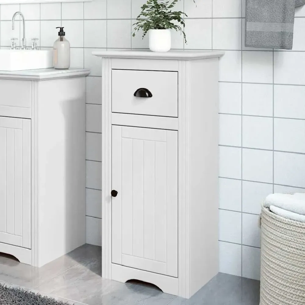Potsdam Bathroom Cabinet with 1 Door 1 Drawer - White