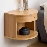 Pottstown Wall Hung Bedside Cabinet - Oak alternate view