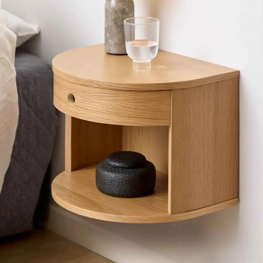 Pottstown Wall Hung Bedside Cabinet - Oak product