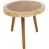 Praecipua Round Side Table - Brown, Snorkeling Wood